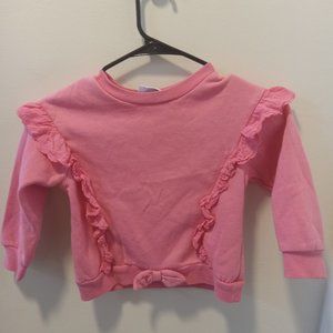 Girls pink sweater top